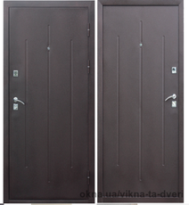 Вхідні двері Стройгост 7-2 метал/метал 3 петлі мінвата