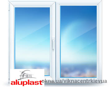 Энергосберегающее окно Aluplast ideal 2000 1300x1300 + монтаж