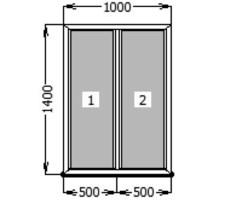 Окно WDS 5S, 1000х1400мм