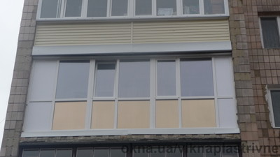 Балкон во весь рост-французский вариант &mdash; Вікна Пласт