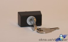 Детский замок на алюминиевые окна (темно коричневый)