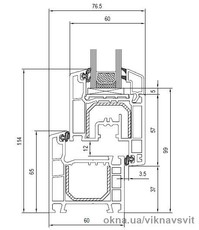 Окно на кухню Aluplast