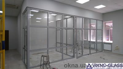 Алюминиевые перегородки в офис &mdash; Vikna Alumotek