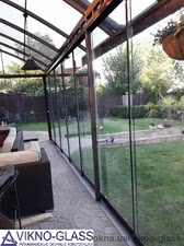 Стеклянная раздвижная система &mdash; Vikna Alumotek