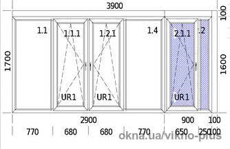 Засклення балкону, вікнa VEKA Softline