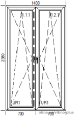 Французские штульповые двери