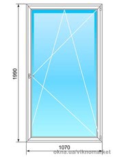 Окно Salamander BluEvolution 1070x1990