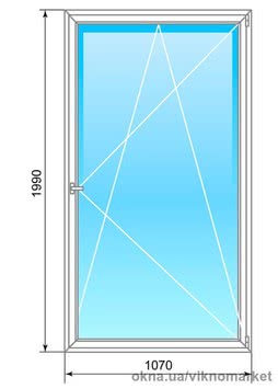 Вікно Salamander BluEvolution 1070x1990