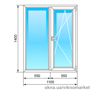 Вікно Decco 60 1100x1400