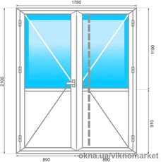 Дверь OPEN TECK 70 1780x2100