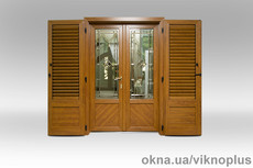 Балконная дверь штульповая с алюминиевым порогом