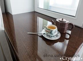 Підвіконня із серії «Crystalit» Венге 400*1600