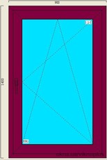 Престижное, теплое и дизайнерское окно 900*1400