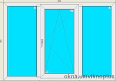 Окно в комнату с высокими энергосберегающими характеристиками. 2000*1400