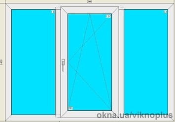 Окно в комнату с высокими энергосберегающими характеристиками. 2000*1400