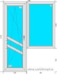 Балконный блок Elite plus (Swingline) 2150*1600 Балконный блок Elite plus (Swingline) 2150*1600