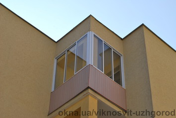 Балконные рамы из алюминия, металлопластика, евробруса