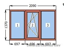 Окно в загородный дом