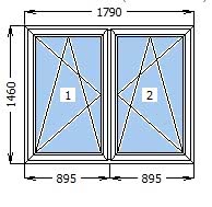 Вікно з мінімально допустимою теплоізоляцією