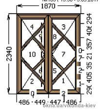 Входная дверь в салон цвет Орех в массе
