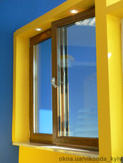 Оконная система из профильной системы Виконда Классик размером 1300х1400