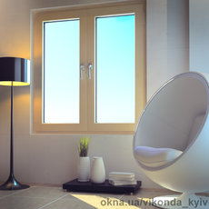 Металлопластиковые окна компании Виконда размером 1300х1400