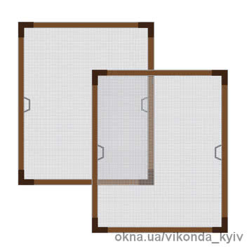 Москітна сітка для ламінованих вікон Київ 589х1318