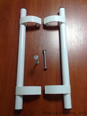 Ручка офисная прямая 500мм белая