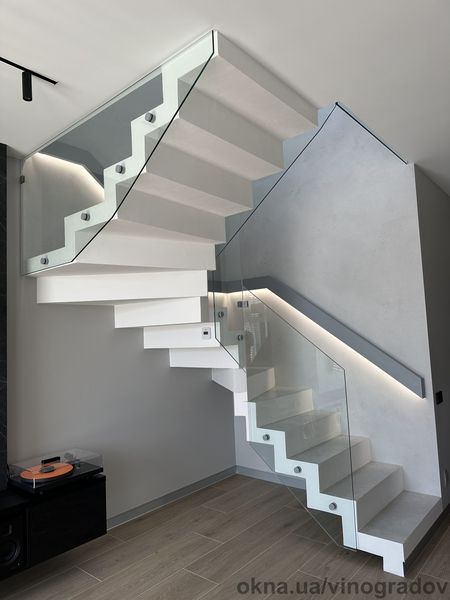 Стекляные перила