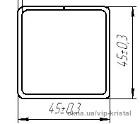 Труба-квадрат 45х45x45хx45x2.0 мм