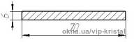 полоса цельнометаллическая оцинкованная 70x6