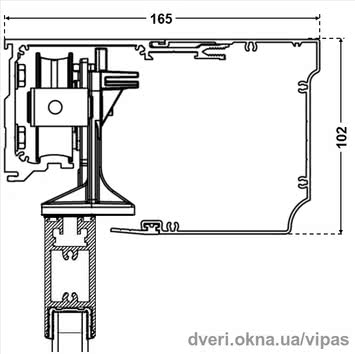 Дверная автоматика - привод раздвижных дверей Portalp TINA 2 (Франция)