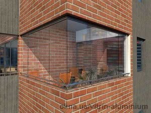 Складное безрамное остекление балкона &mdash; 