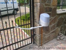 Розпашні ворота, автоматика