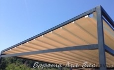 Пергола тентовая - зсувна из ткани ПВХ