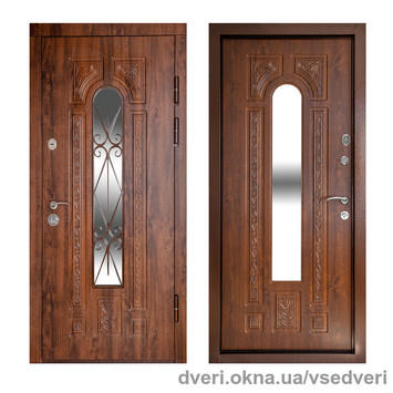 Входные двери со стеклом и ковкой в Украине оптом и в розницу