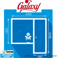 Балконные двери, остекление балкона. Окно 1370 х 1400мм, дверь 680 х 2100 мм, профильная система WDS С300 - 60мм, стеклопакет однокамерный 4-16-4. Фурнитура окна Axor K-3 + микропроветривание. Утепление лоджий и балконов.