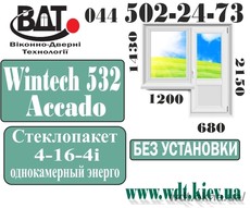 Балконный блок (выход на балкон) в 134 серия Wintech 3 камеры