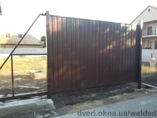 Комплект сборных откатных ворот «ВЕЛДИ»