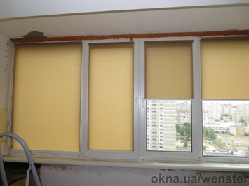 Рулонні штори (тканинні ролети) відкритого типу