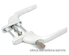 Ручка балконная двухсторонняя с ключом