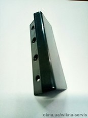 Ручка балконная торцевая Z-образная (на штапик) антрацит