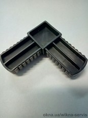 Угол москитный дверной 17х25 антрацит