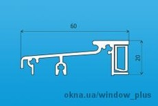 Порог алюминиевый для дверей из ПВХ. (пр-ва Украина)