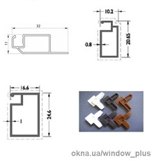 Реализуем профиль для изготовления москитных сеток: внутрений (Anvis), наружный (Sinax), дверной, роллетные сетки и комплектация к ним.
