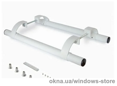 Ручка офисная прямая 500 мм (комплект-2шт) белая