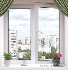 Безпечне вікно з профілю КВЕ та фуртитури Siegenia Titan AF