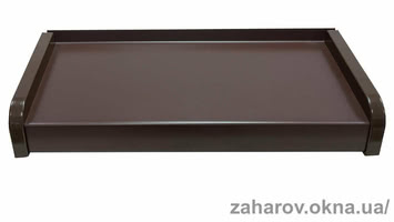 Алюминиевый отлив 25 мм для окон цвет коричневый