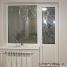 Откосы пластиковые на балконный блок