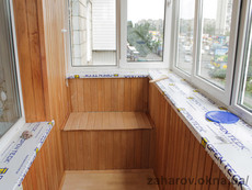 Внутренняя обшивка балкона в Киеве